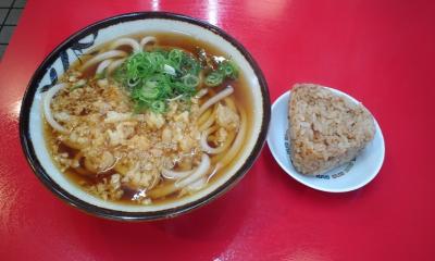 モーニング(温うどん&おにぎり)